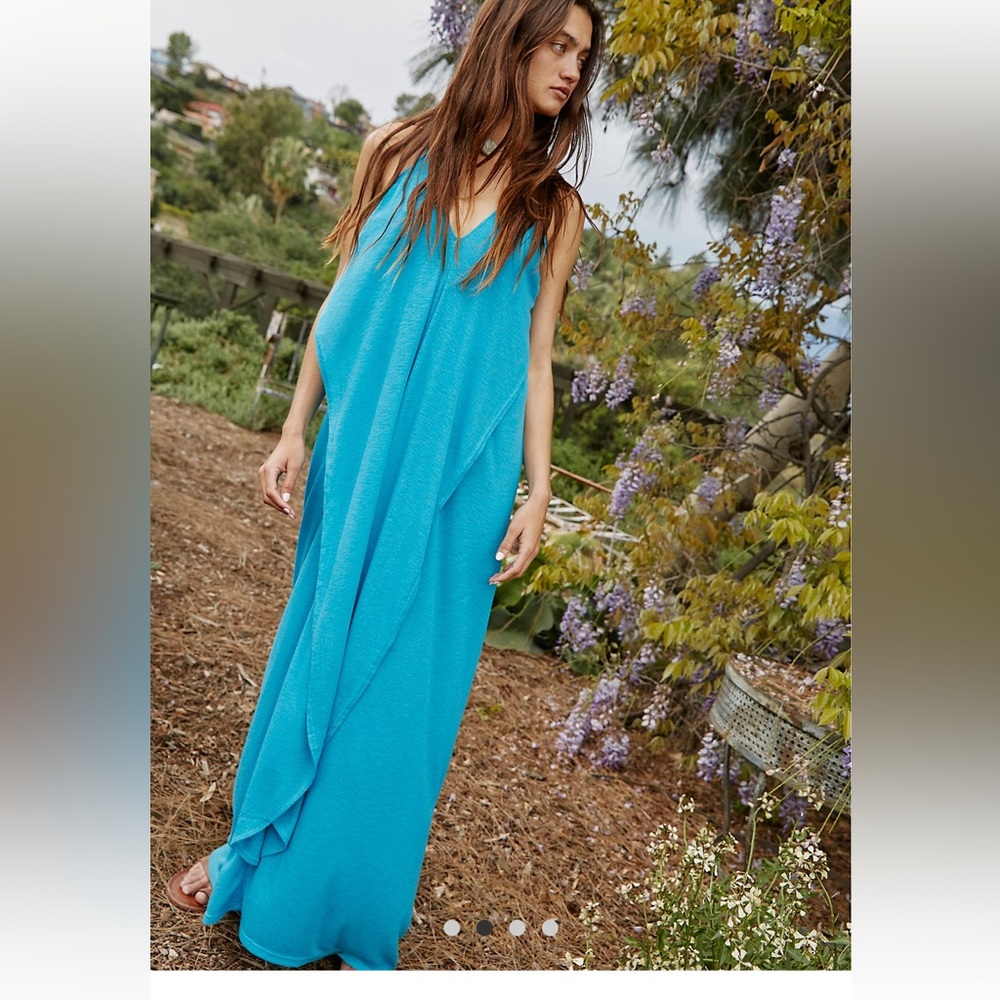 COPY - Free People Positano Dresses - size Large.Turqoose